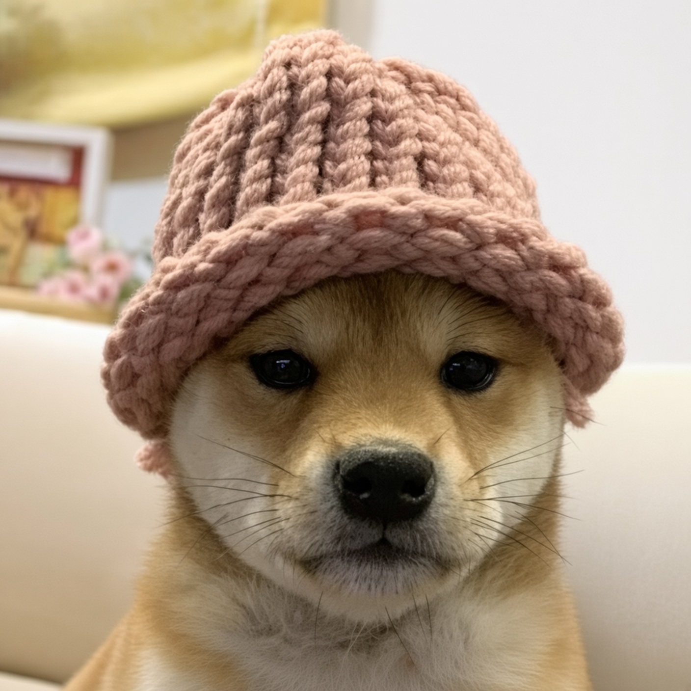 Doge in the DOGWIFHAT beanie