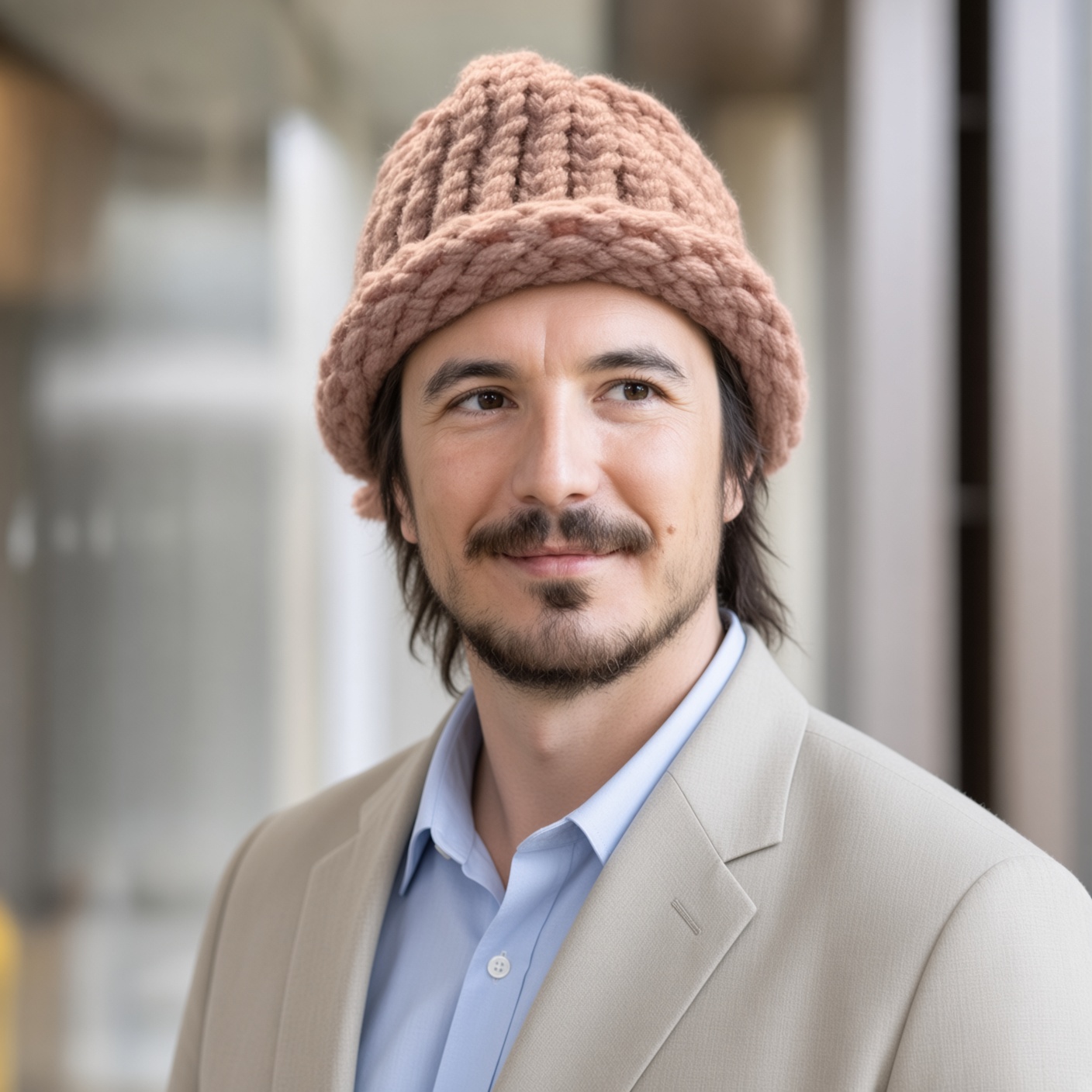 Vlad in the DOGWIFHAT beanie